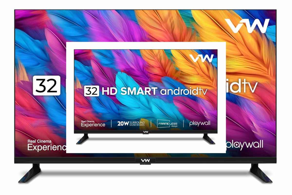 VW 32 inch Frameless HD Smart LED TV