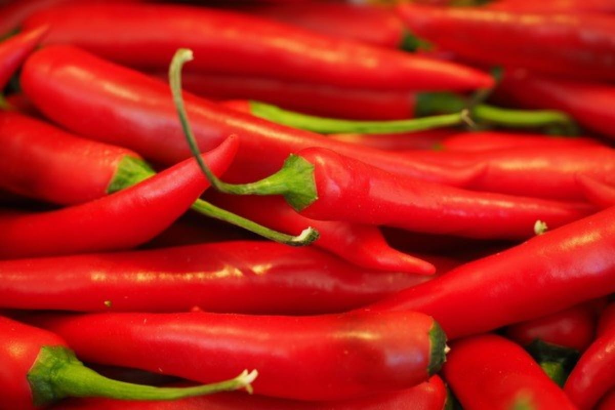 10. Red peppers